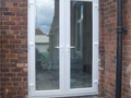 French Door Brickout 8 Weatherproof Windows - French Door Brickout 8